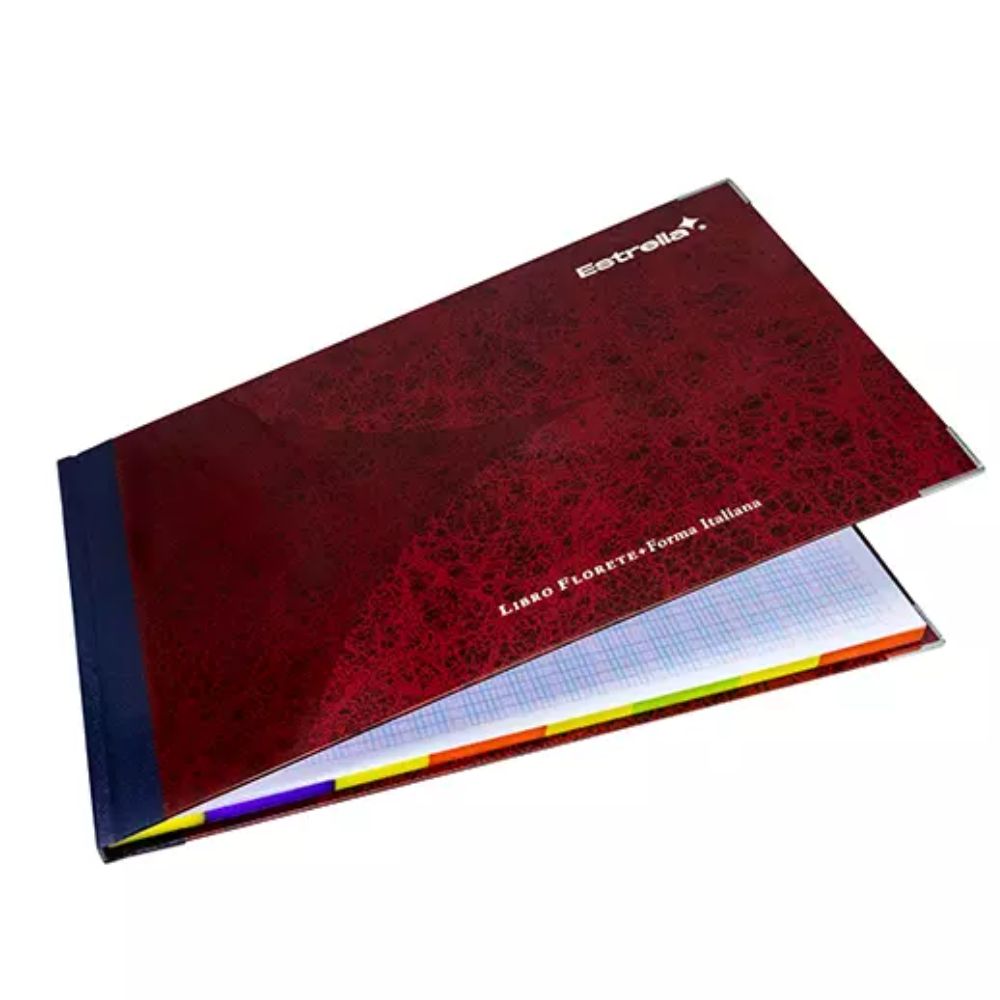 Libro Florete Tabular Estrella | 12 Col | 96 Hojas | Contabilidad