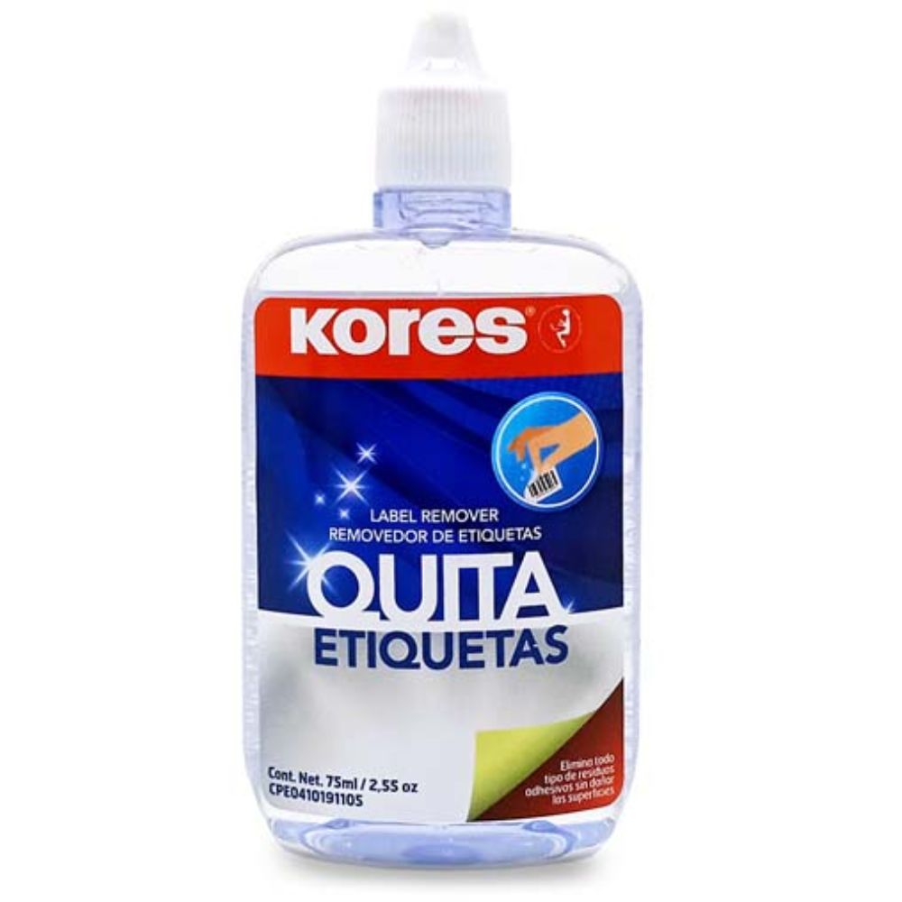 Quita Etiquetas Kores 75ml | Sin Olor | Limpieza Profunda | Oficina y Hogar