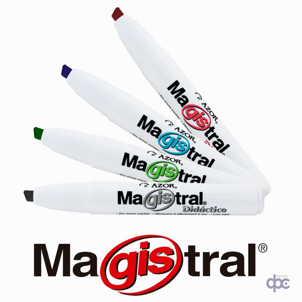 marcador magistral didactico pizarron blanco 8350