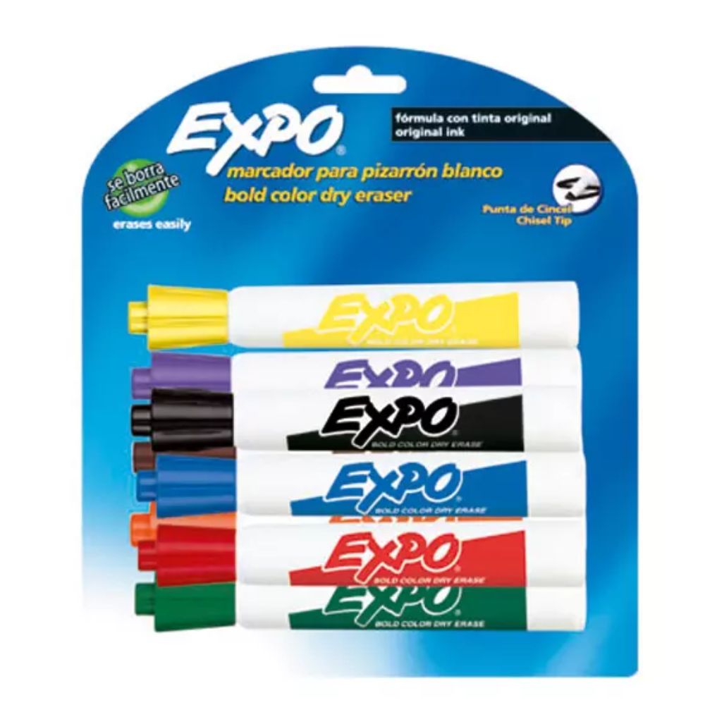 Marcadores para Pizarrón Berol Expo | Blíster 8 Colores Surtidos