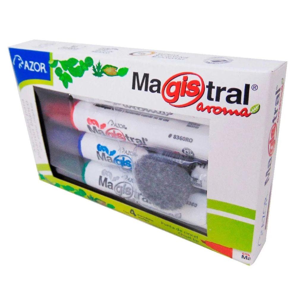 Marcador Para Pizarron Magistral Con Aroma C/4 pz 8364 - Colmenero Shop