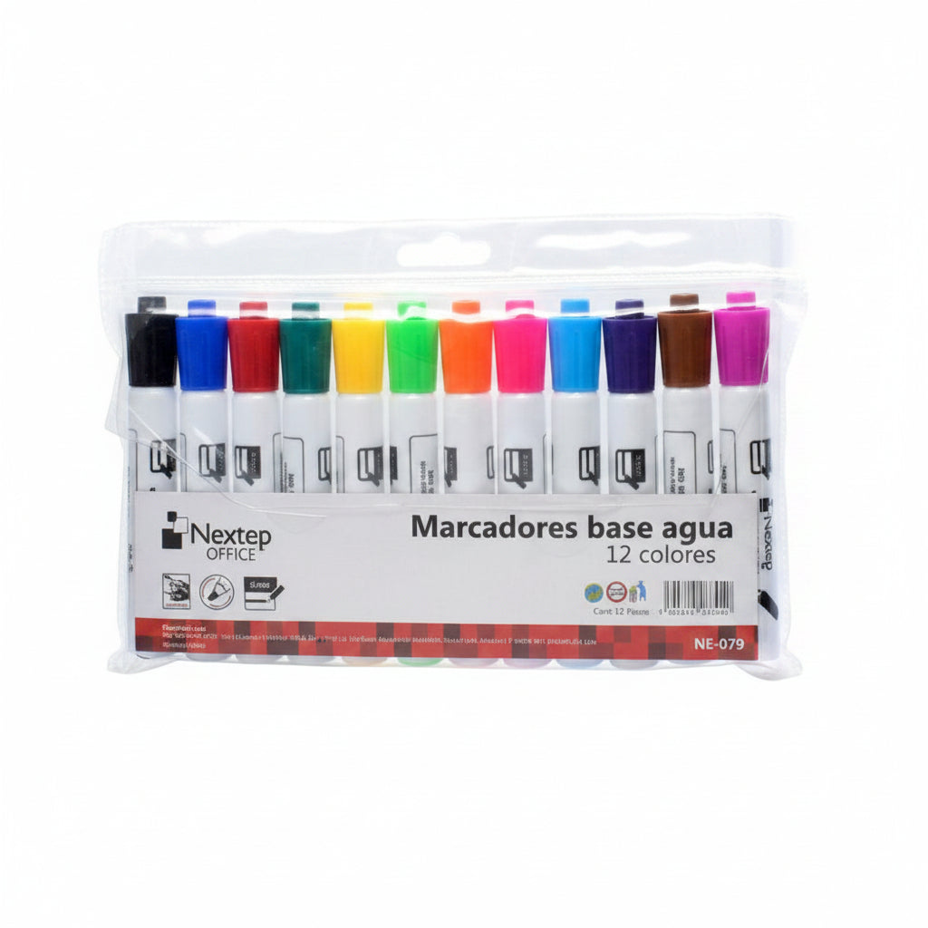 Marcadores Nextep Colores Surtidos Estuche C/12 Piezas Ne-079 - Colmenero Shop