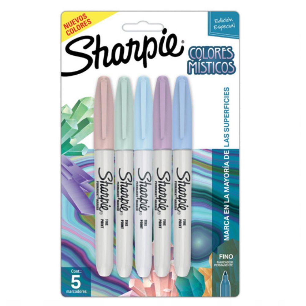 Marcador Permanente P. Fino Sharpie Mystics Con 5 Piezas Colores - Colmenero Shop