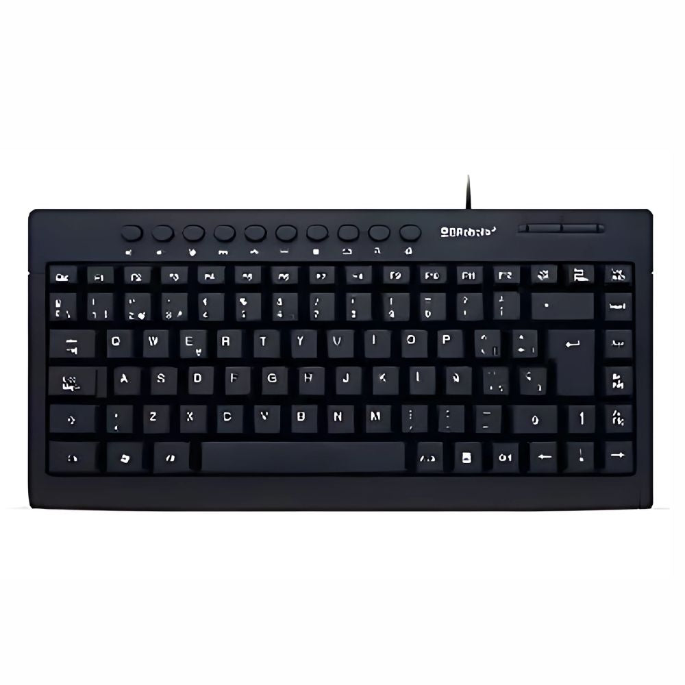 Teclado USB Mini Negro Multimedia Brobotix | 963067