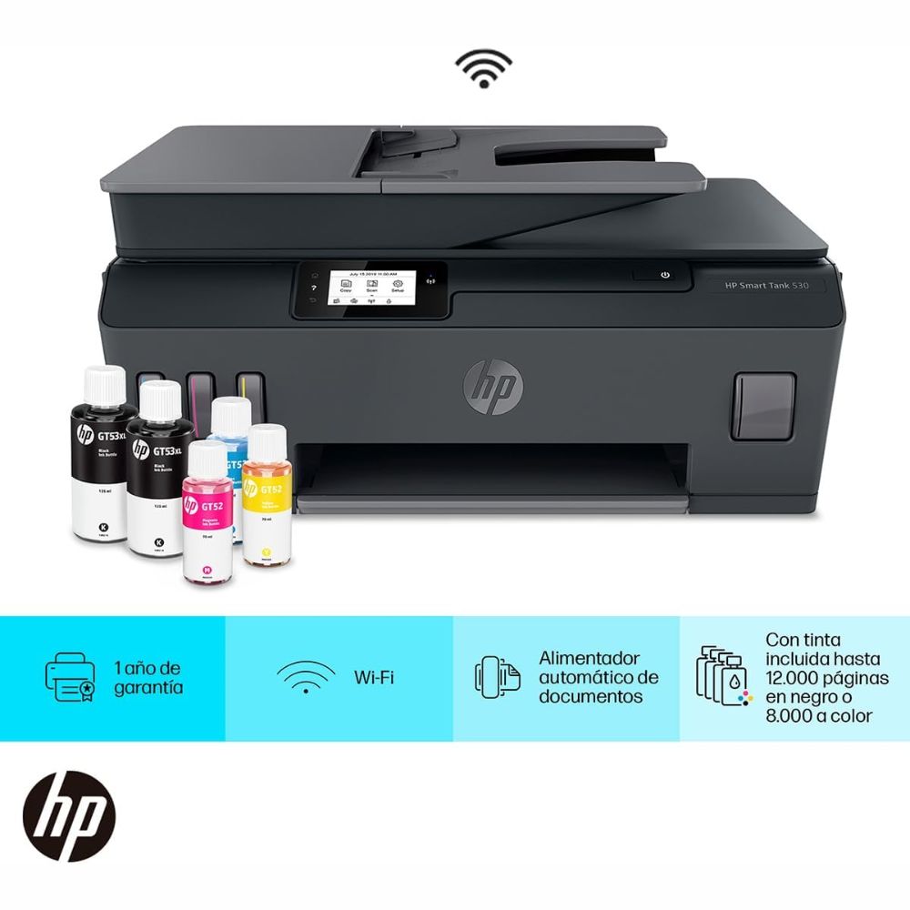 Multifuncional Brother DCP-T530DW | Tinta Continua, Dúplex y Wi-Fi