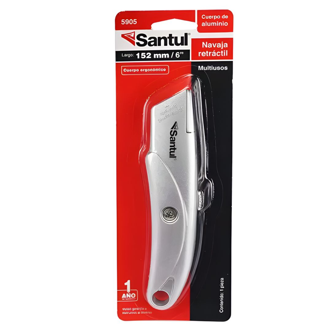 Navaja Retráctil Santul 6" de Aluminio-5905