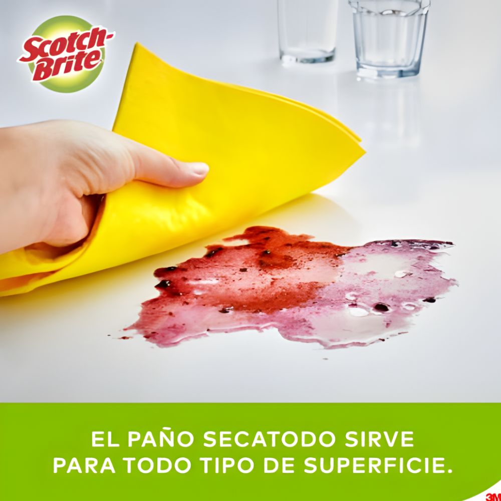 Paño Secatodo 3M Scotch-Brite | 33x44 cm | Multiusos Absorción | 1 Pieza