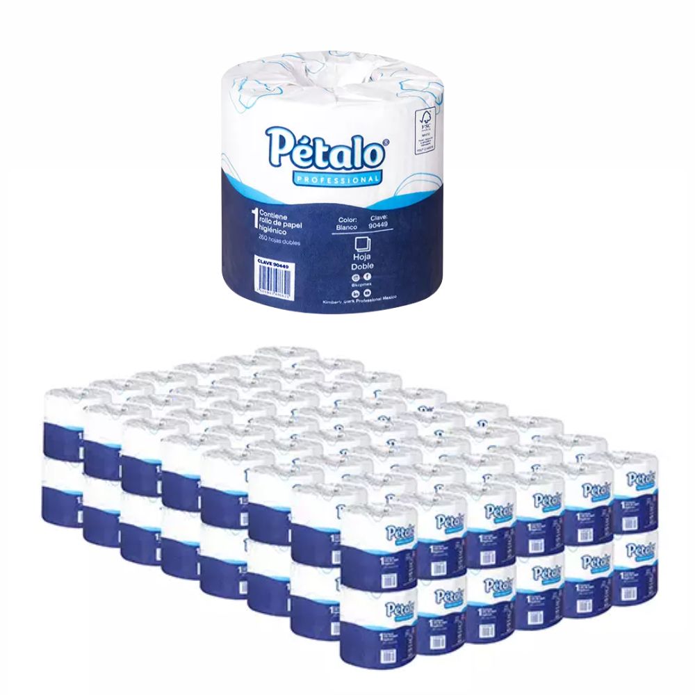 Papel Higiénico Pétalo Tradicional 90449 | Colchón 96 Rollos