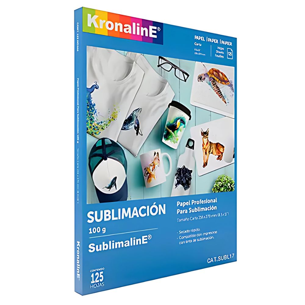 Papel para Sublimación Kronaline Carta 100g 125 Hjs SUBL17