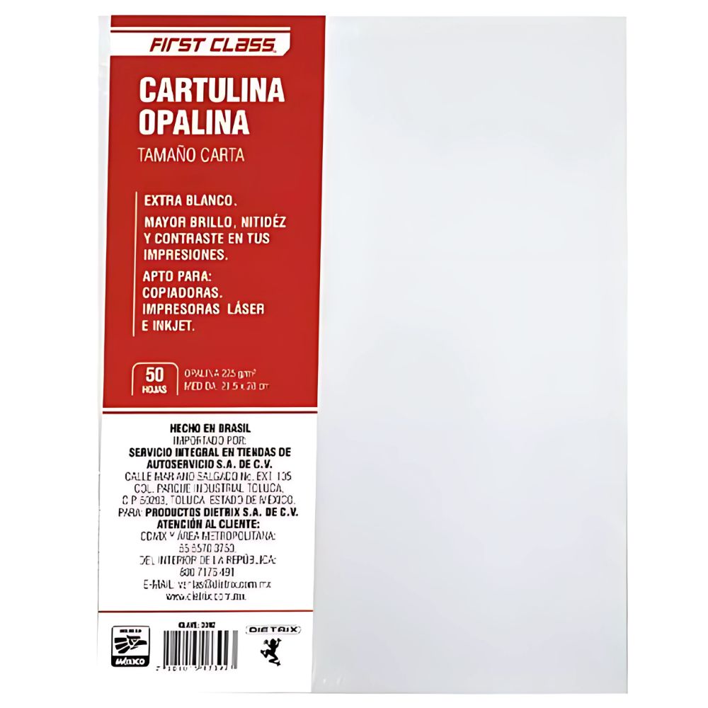 Cartulina Opalina Dietrix First Class | Carta 225g
