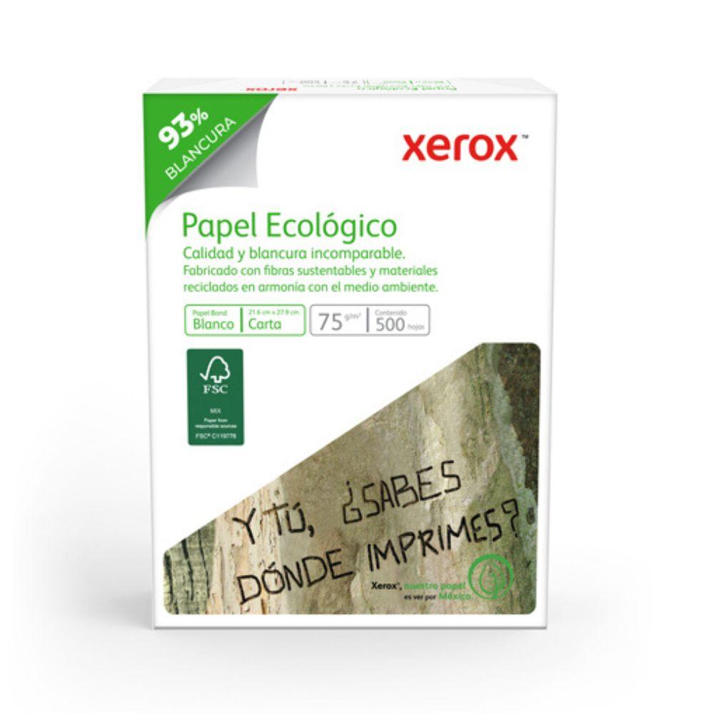 Papel Bond Xerox Ecologico Carta paq. c/500 hojas - Colmenero Shop