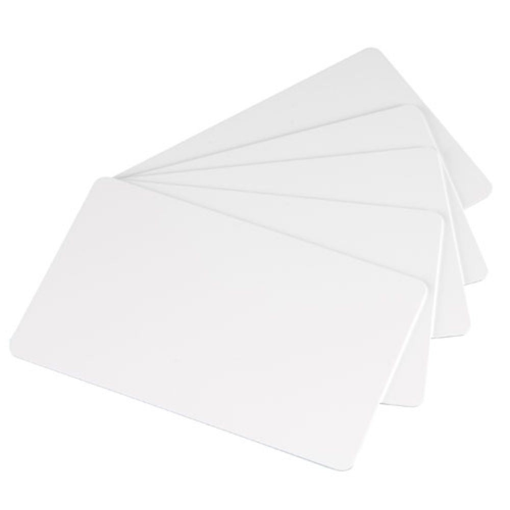 100 Tarjetas PVC Badgy BGC0020W | Calibre 20 mil Blanco