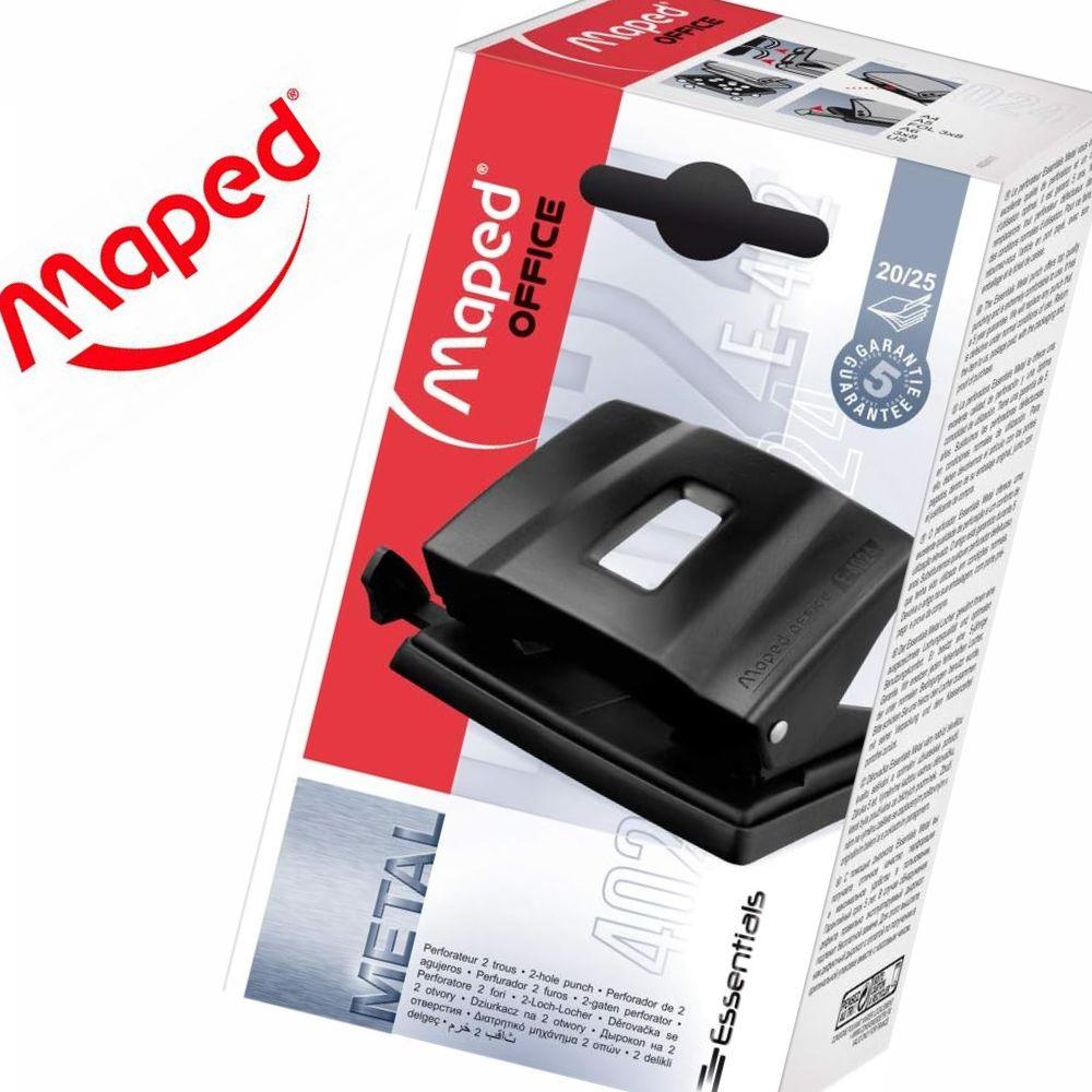 Perforadora Essentials 2 Orificios Maped Perforadora Metálica Negra 402411 - Colmenero Shop