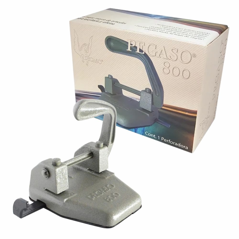 Perforadora Pegaso 800 2 Orificios Hierro Fundido Hasta 30 Hojas - Colmenero Shop