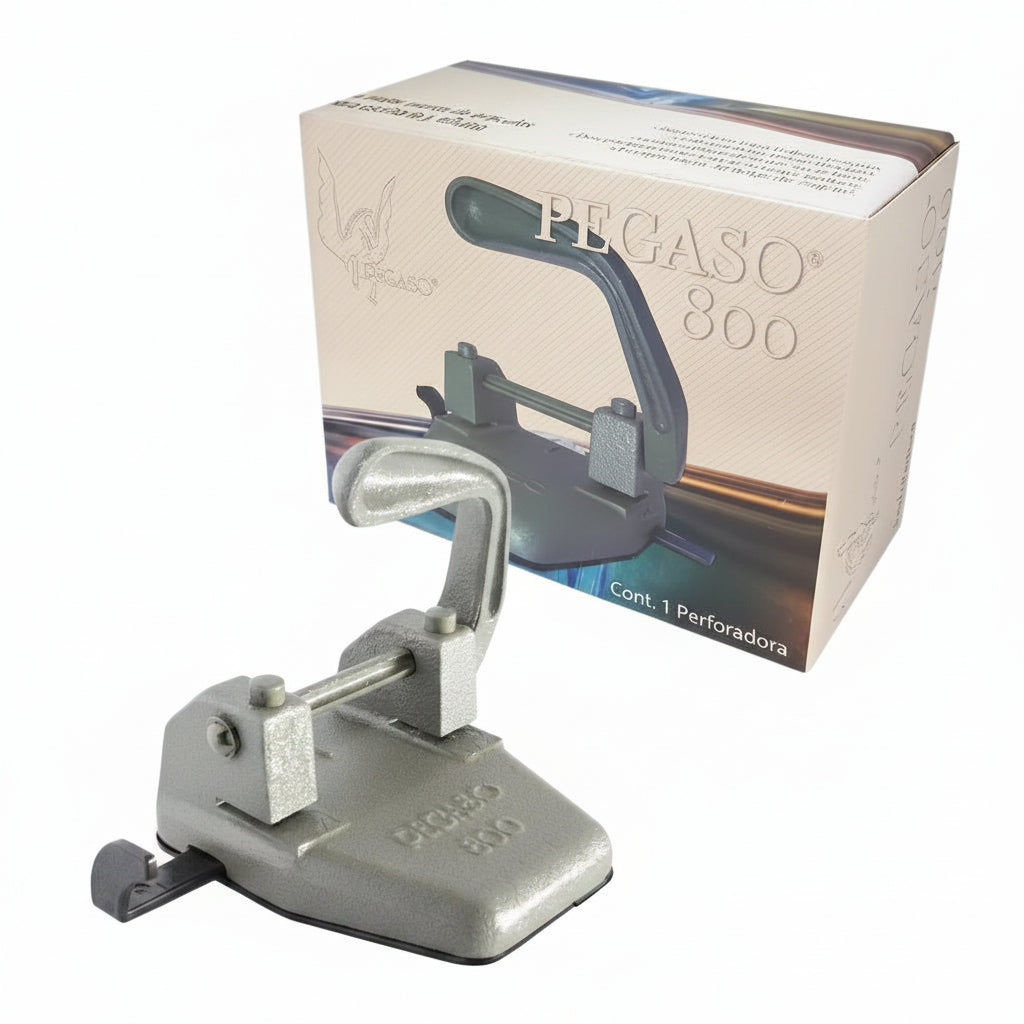 Perforadora Pegaso 800 2 Orificios Hierro Fundido Hasta 30 Hojas - Colmenero Shop
