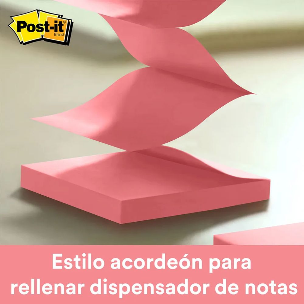 Notas Adhesivas Post-it Pop-up Neón 3x3 3M 3301NEO | Mayoreo B2B