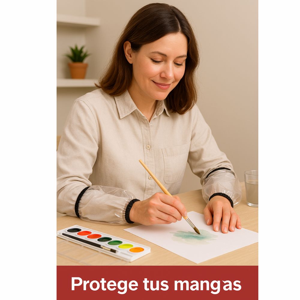 Puños Protectores de Mangas con Resorte | Vinil Reforzado Transparente