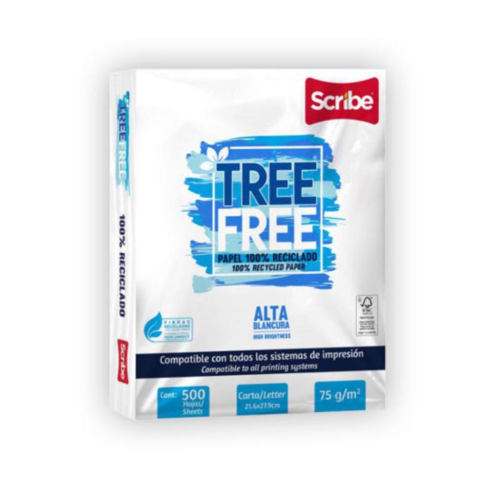 Caja de Papel Bond Scribe Tree Free Carta 75g | 5000 Hojas