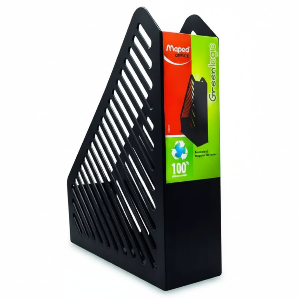 Revistero Greenlogic Maped Negro | Tamaño Carta