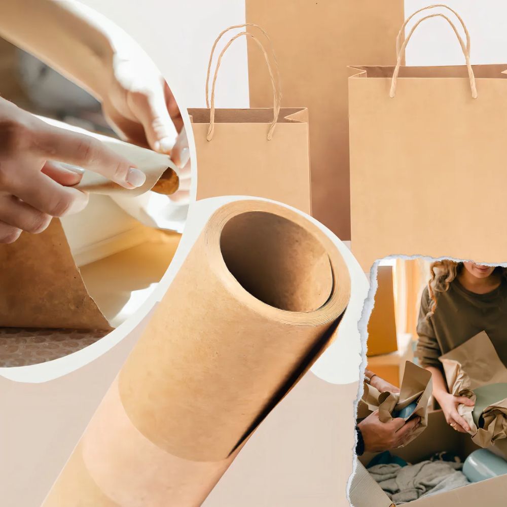 Rollo Papel Kraft Pinos Altos 32m x 1m | RK100 | Envoltura y Recubrimiento