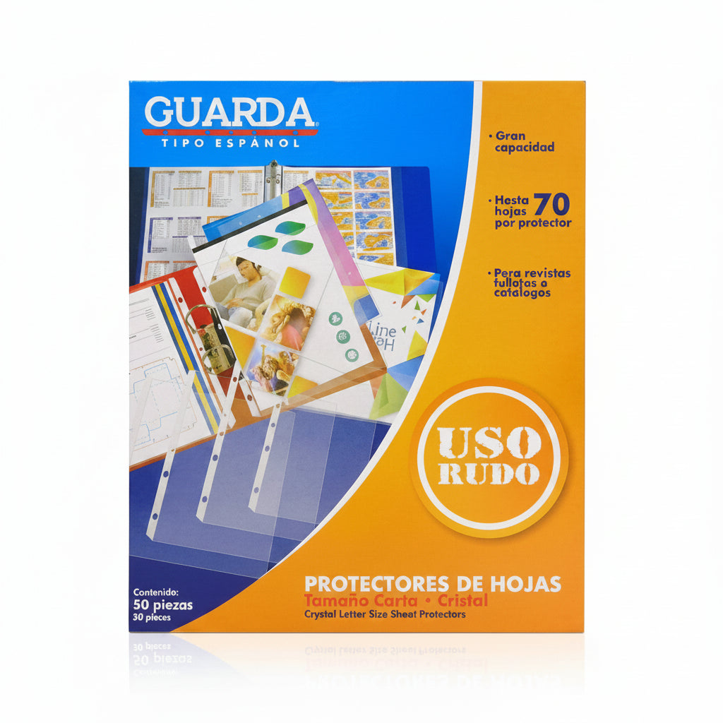 Protector de Hojas Kinera Cristal 339 Carta Caja con 50 Pzas