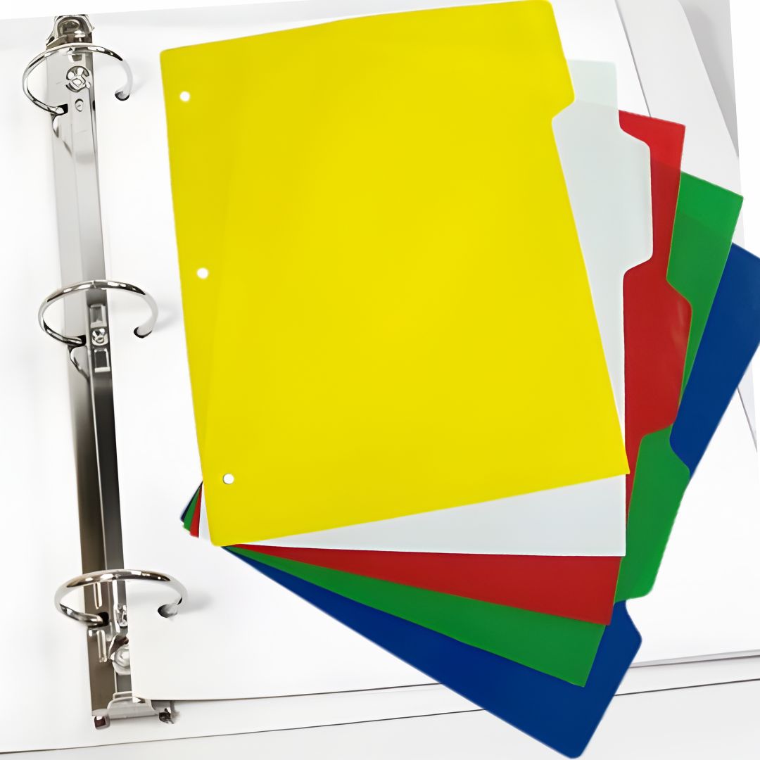 Separadores Plásticos de Colores 5 divisiones Wilson