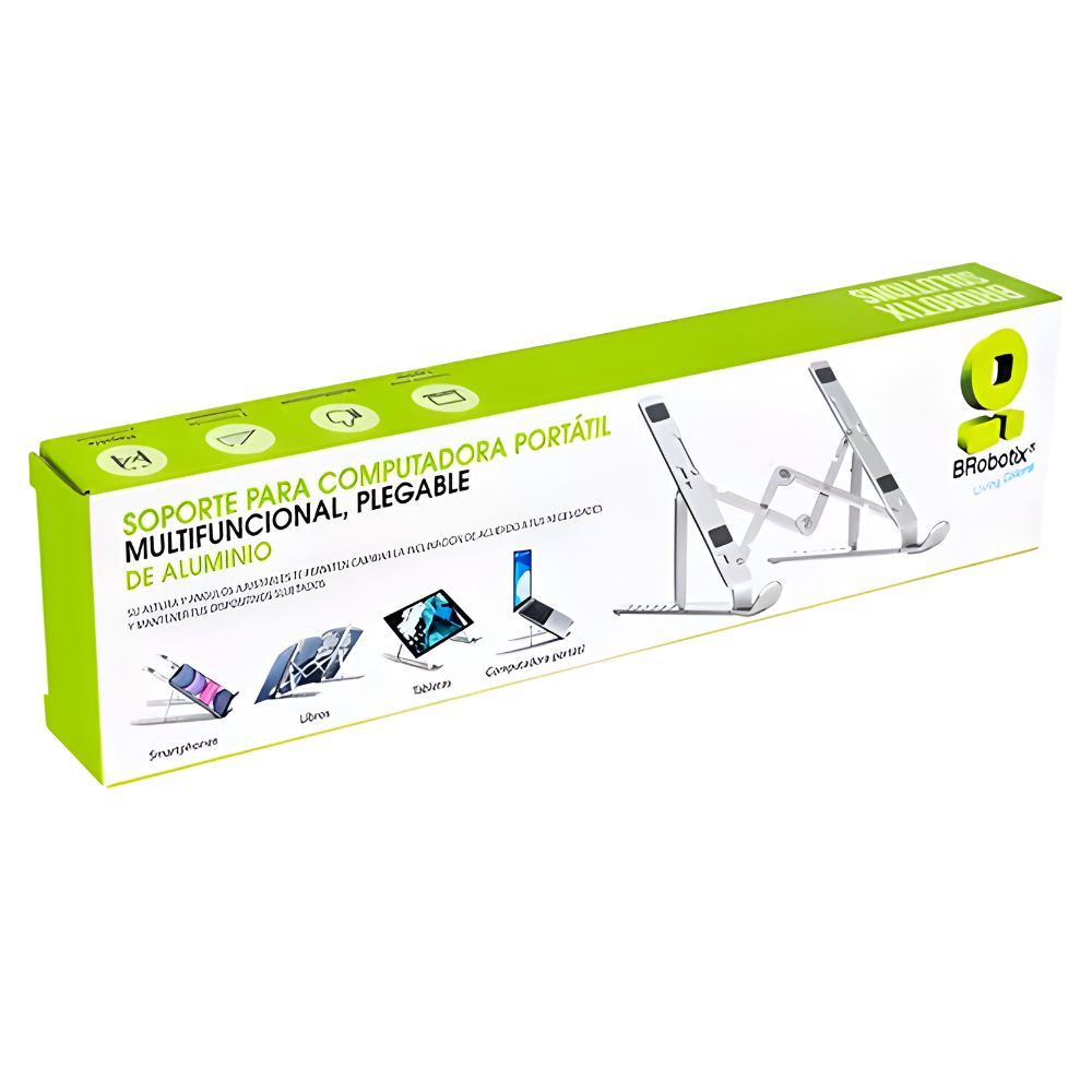 Soporte Laptop Plegable Brobotix 263564 | Aluminio | Ergonómic
