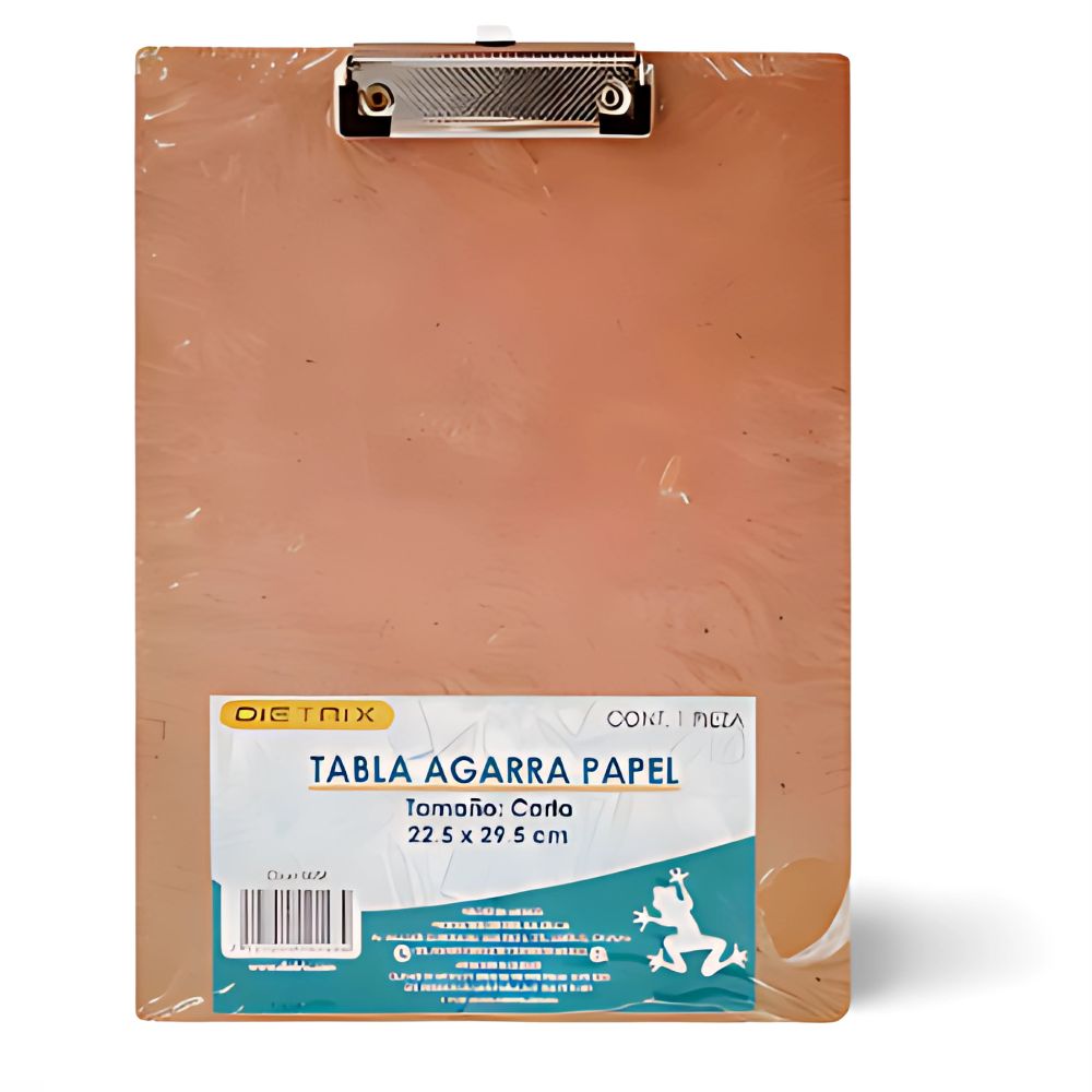 Tabla Agarra Papel Madera Carta Dietrix