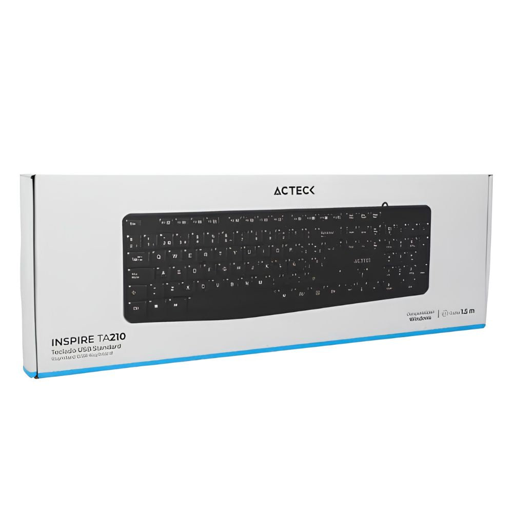 Teclado Alámbrico Acteck Inspire TA210 AC-928946 | Mayoreo B2B