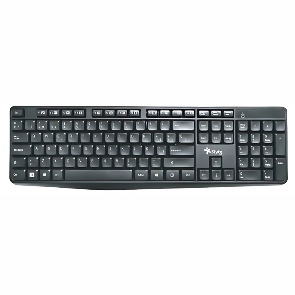 Teclado Inalámbrico Stylos STPTEC4B | Español con Ñ, Multimedia