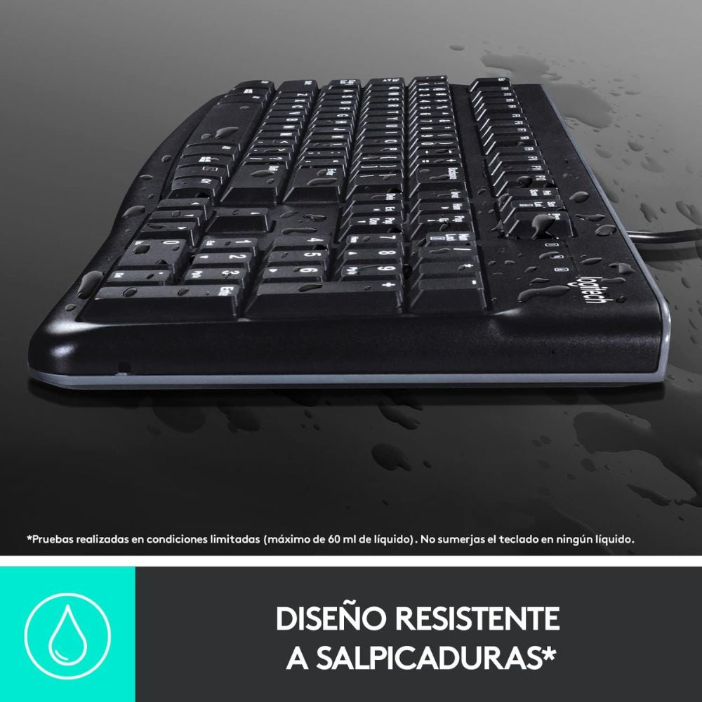 Teclado logitech K120 antisalpicaduras USB