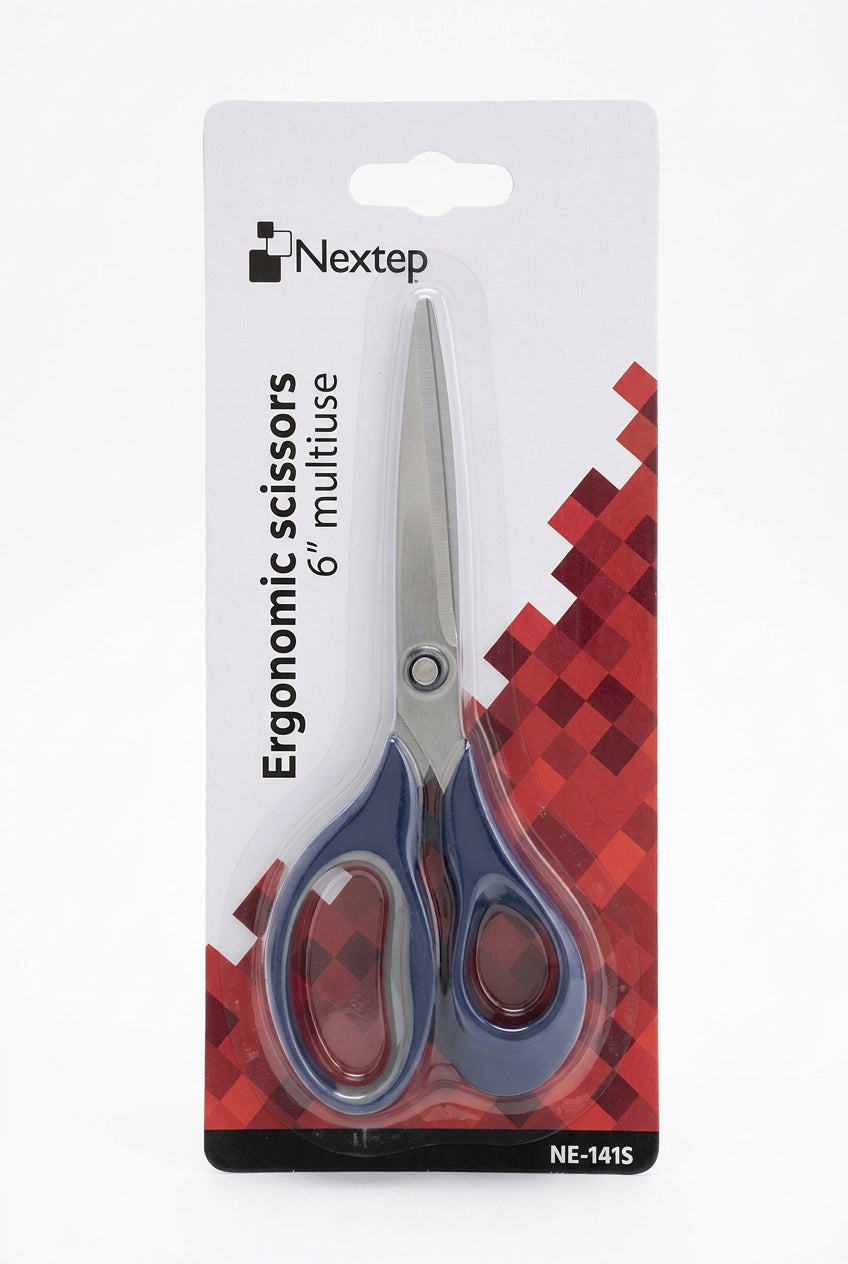 Tijeras Nextep Ergonómicas Multiusos | Acero Inoxidable 6", 7" y 8"