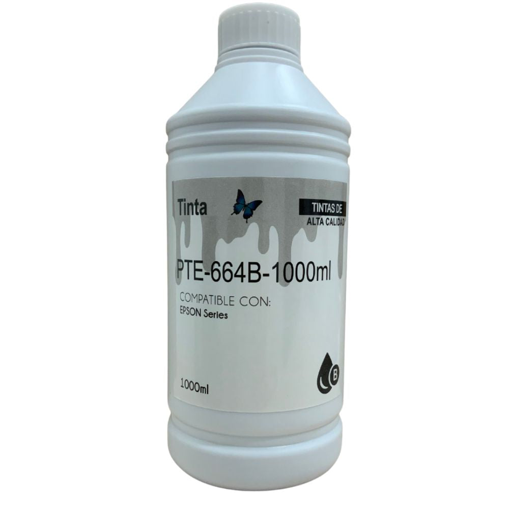 Tinta Compatible Epson EcoTank 664 y mas 1000ml (Negro, Cian, Magenta, Amarillo
