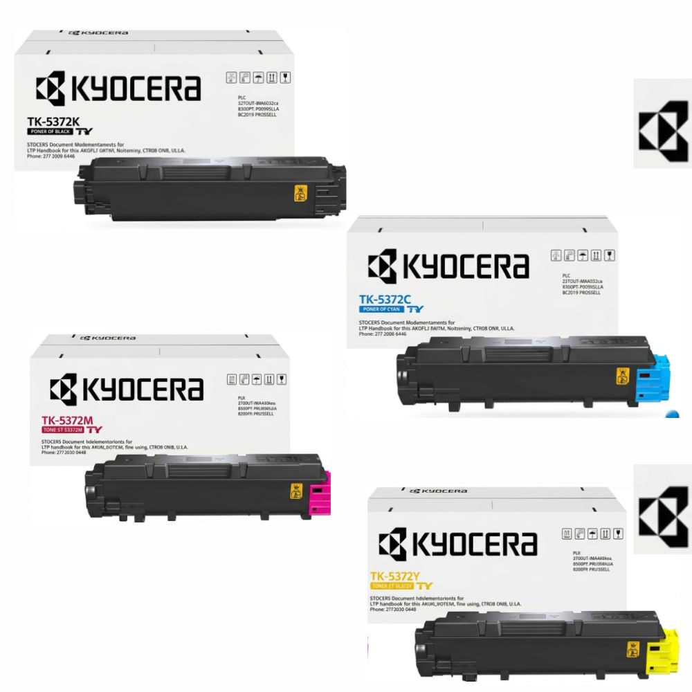 Kit Tóner Kyocera TK-5372K Negro y Color 7K Rendimiento