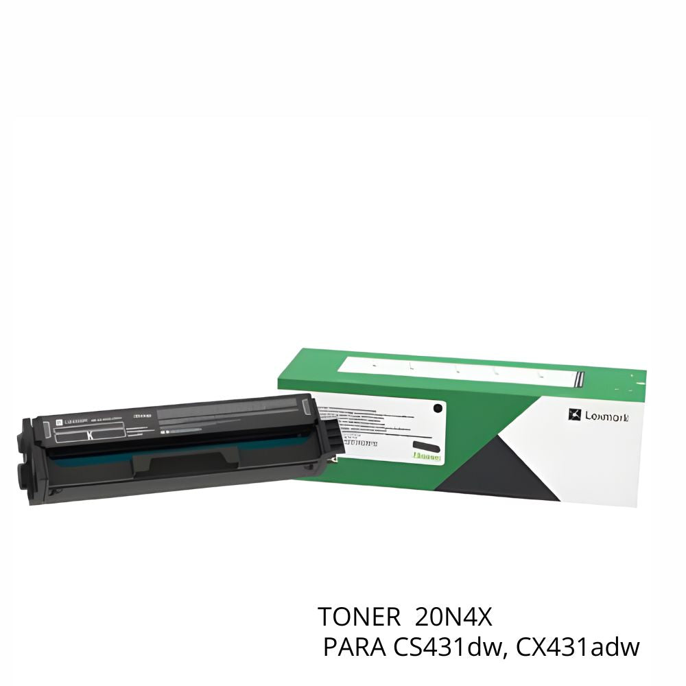 Tóner Lexmark 20N4XK0 Negro Rendimiento Extra Alto | 6,000 Pág