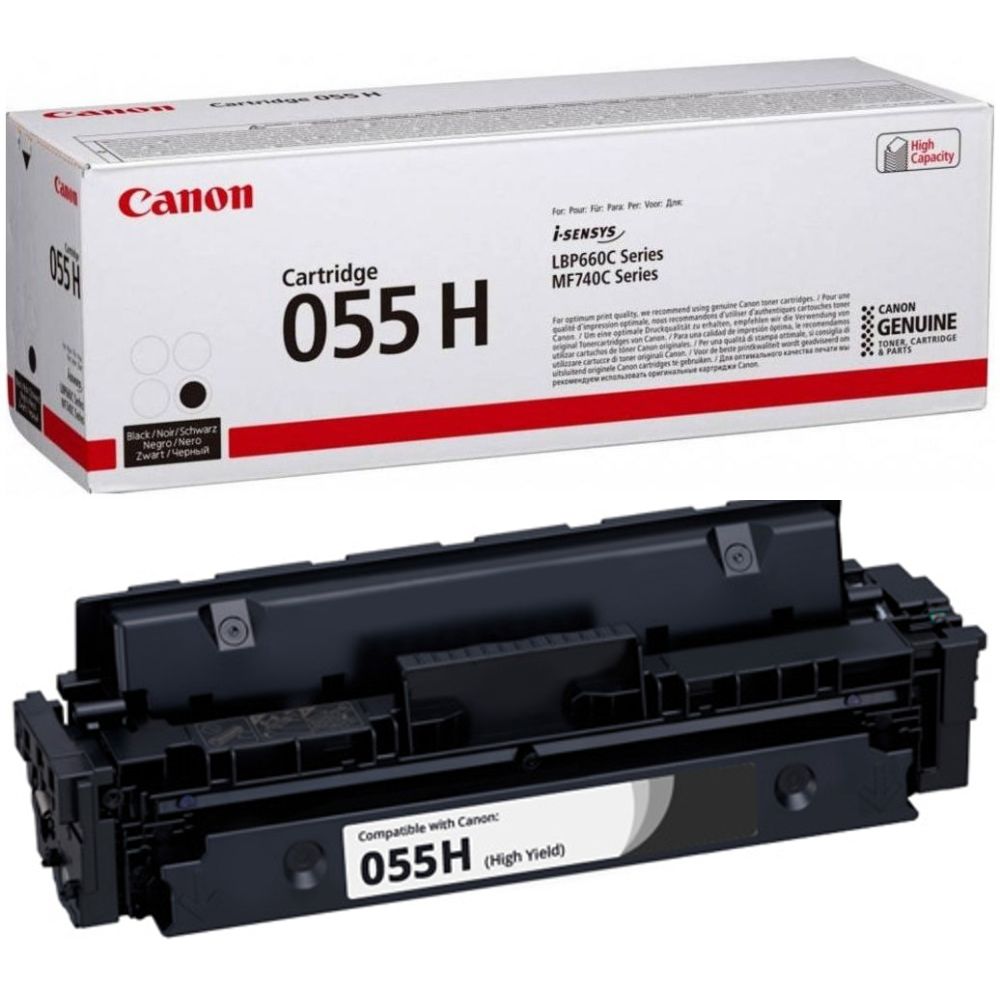 Tóner Original Canon 055H Negro Alta Capacidad | 7,600 Pág.