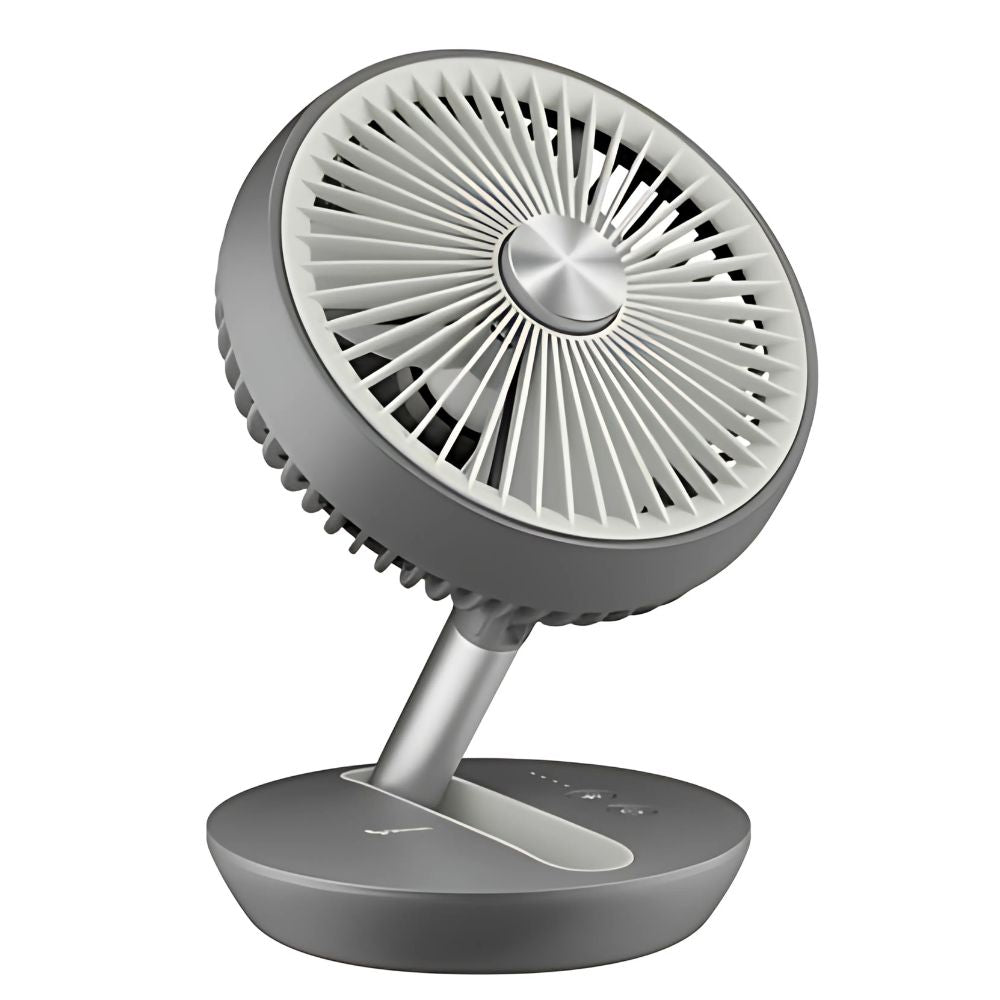 Ventilador Steren FAN-260GR | Plegable, Recargable, Silencioso