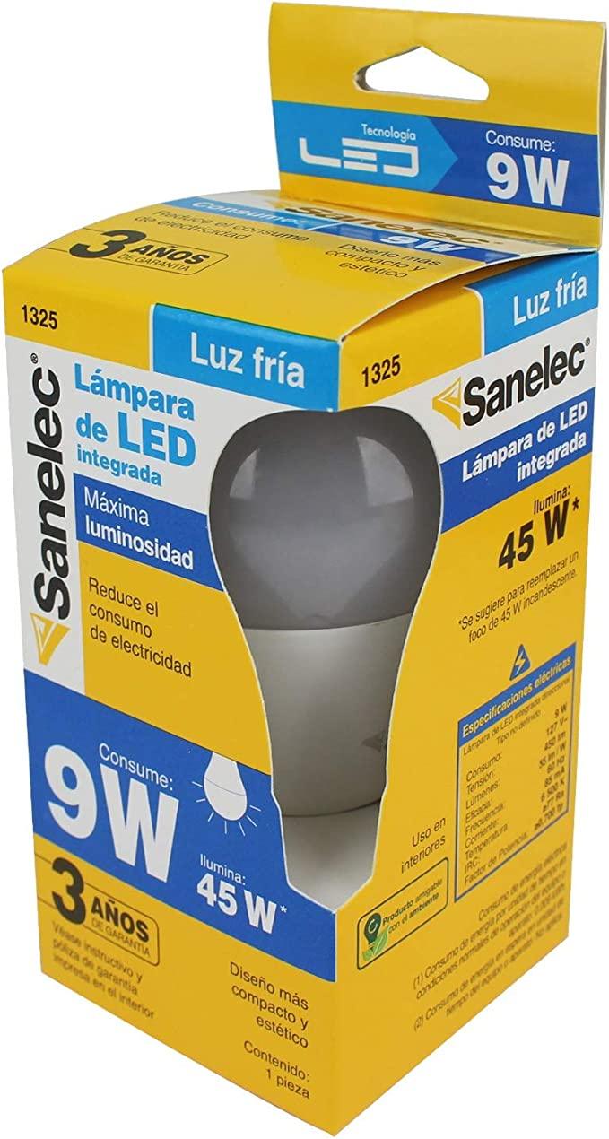 Foco led Sannelec luz fría 9 W - Colmenero Shop