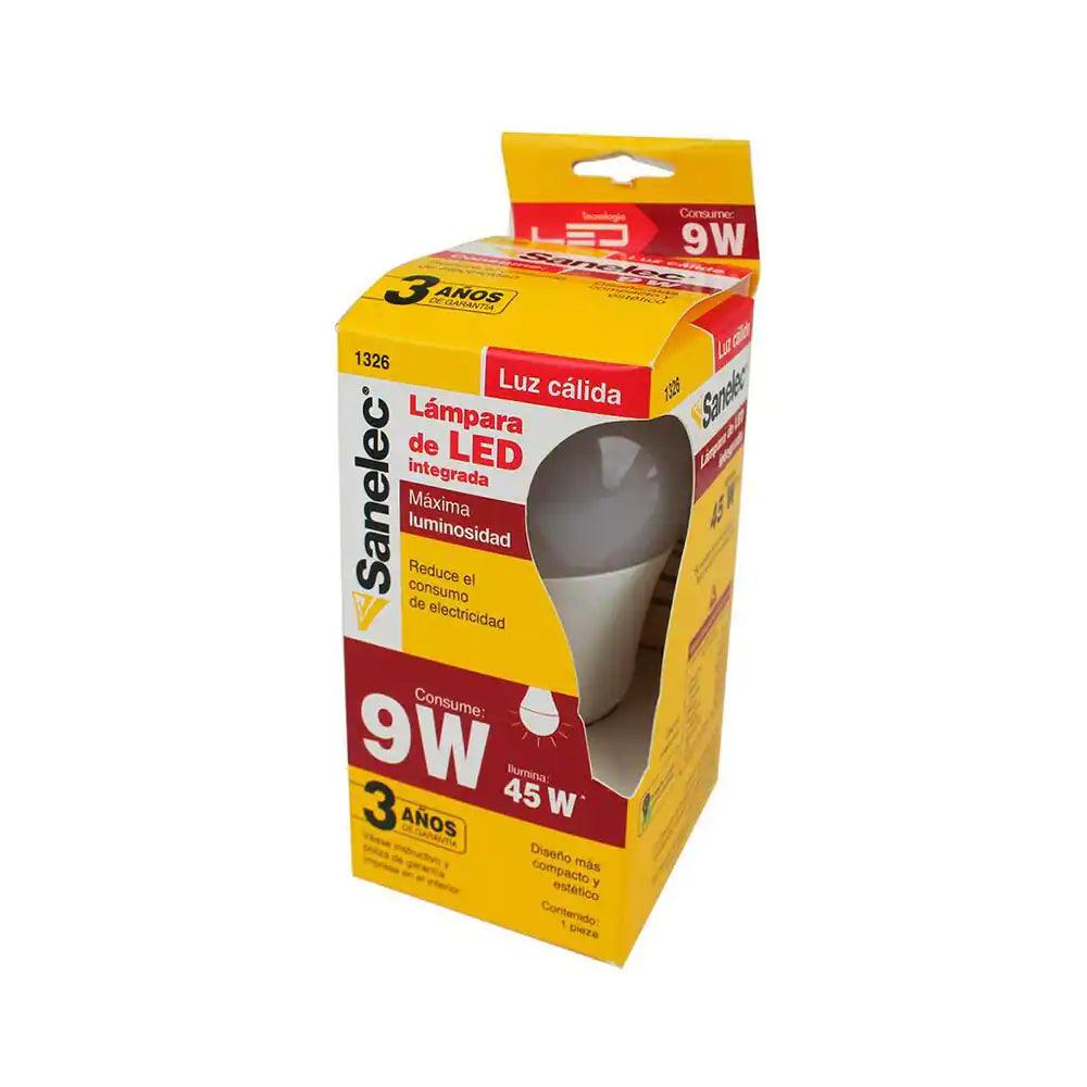 Foco led Sanelec luz cálida 9W - Colmenero Shop