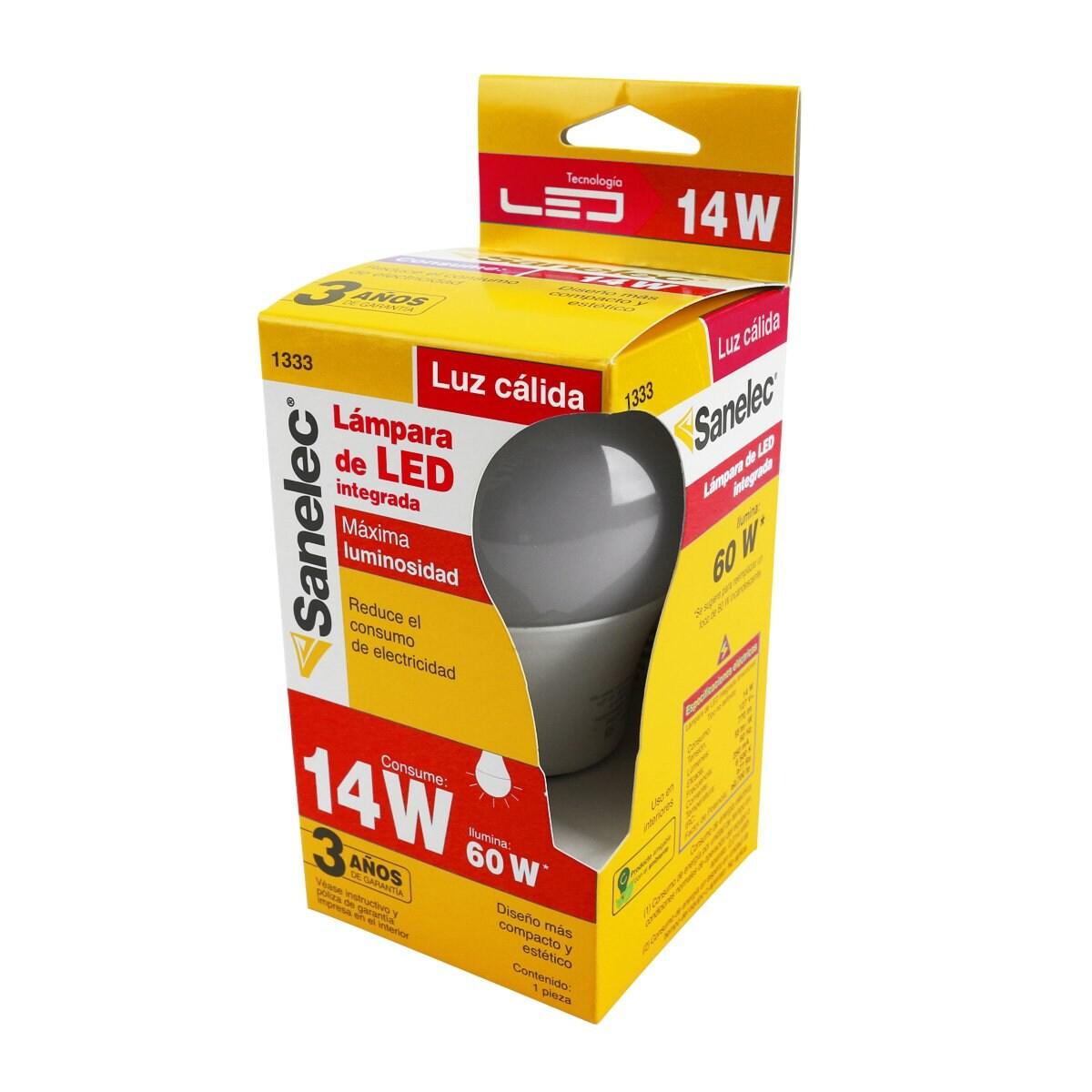 Foco led Sanelec luz cálida 14W - Colmenero Shop