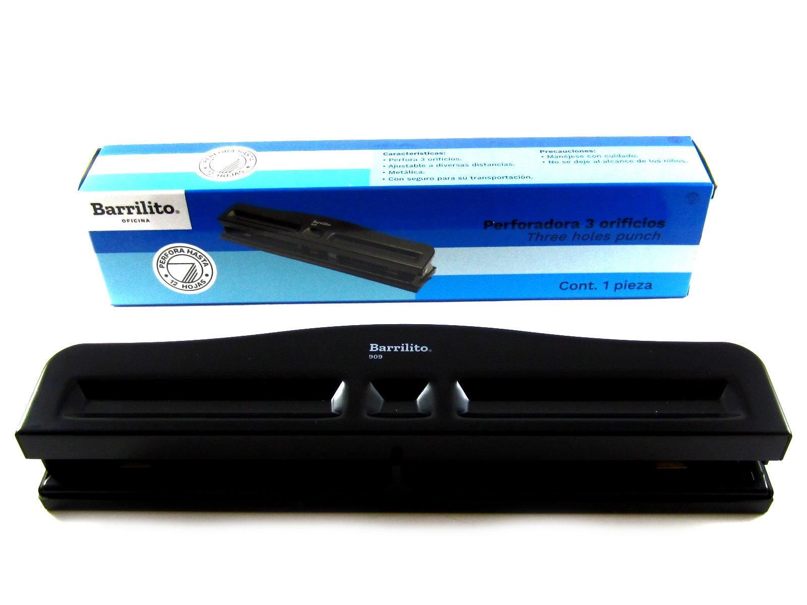 Perforadora 3 orificios 909 – barrilito - Colmenero Shop