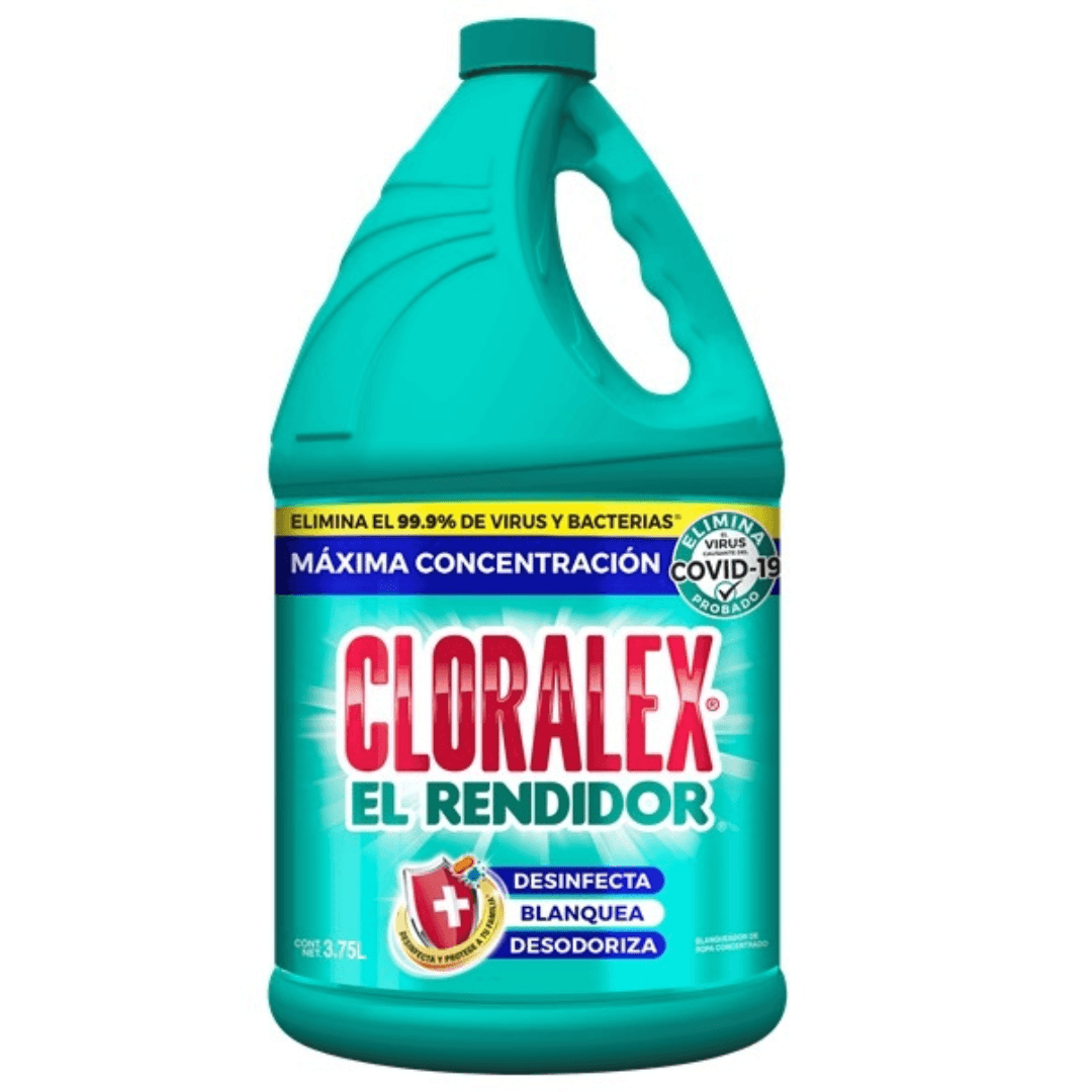 Blanqueador Cloralex 3.7 L | Limpieza y Desinfección Total. - Colmenero Shop