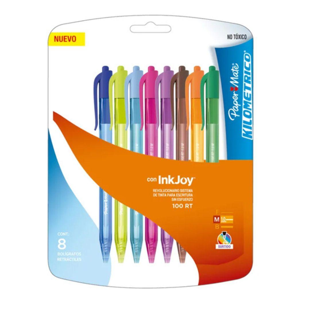 Boligrafo Rt Kilometrico Fashion 8 pzs - Colmenero Shop
