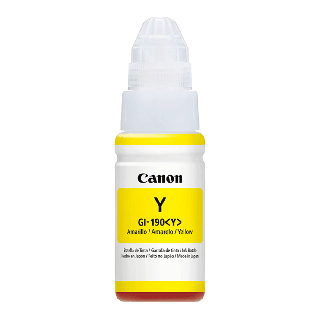 Botella de tinta Canon Amarill GI-190Y - Colmenero Shop
