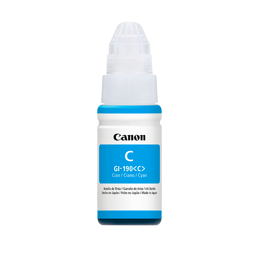 Botella de tinta Canon Cyan GI-190 C - Colmenero Shop