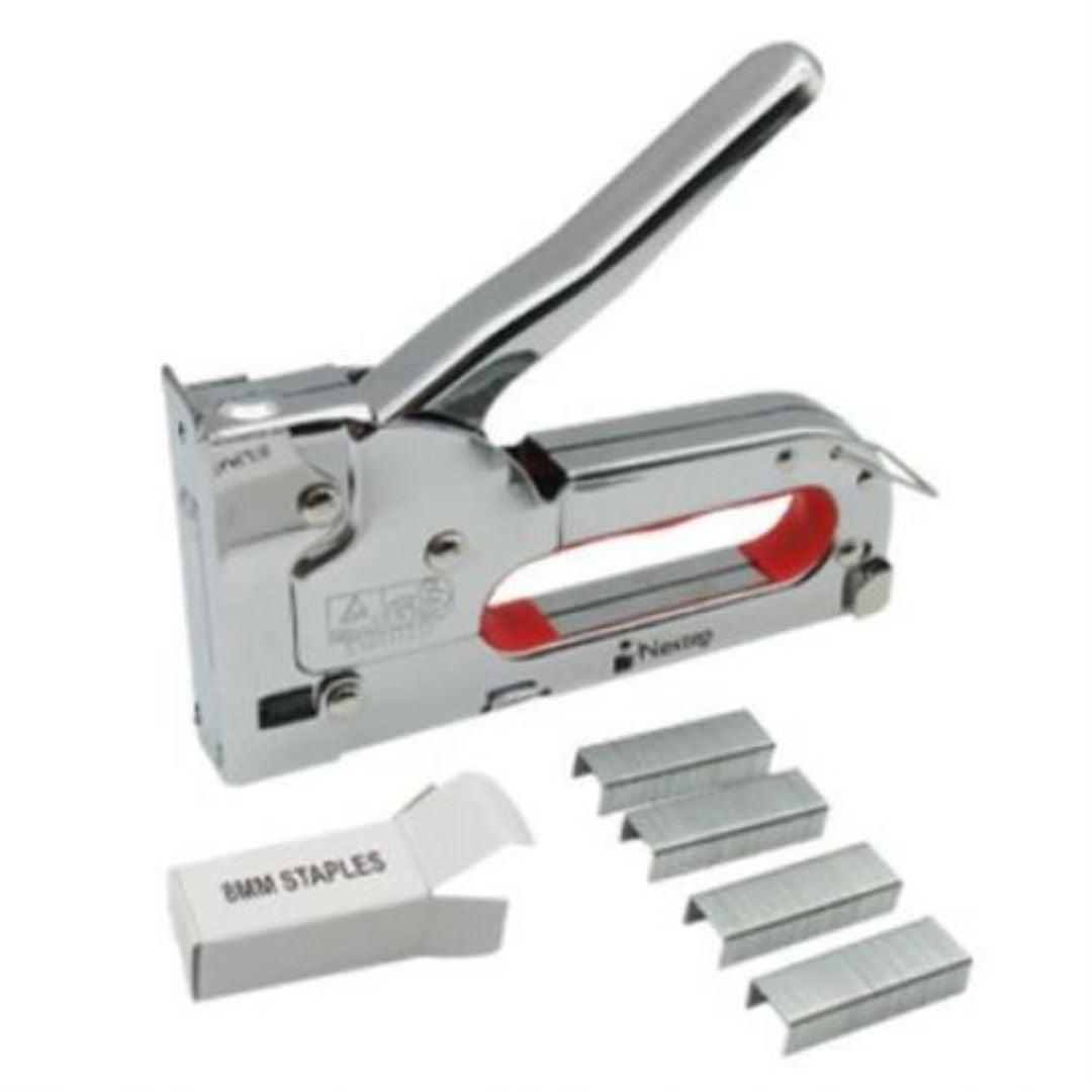 Engrapadora Manual Tipo Pistola Nextep NE-109 – Metálica Tira Completa