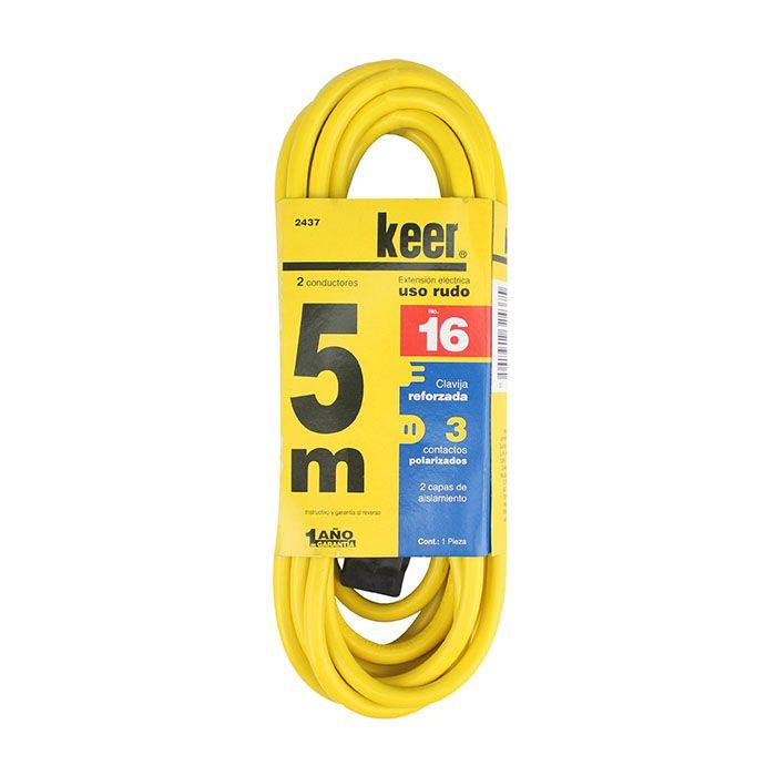 Extensión de 3 contactos de 5 metros uso rudo - Colmenero Shop