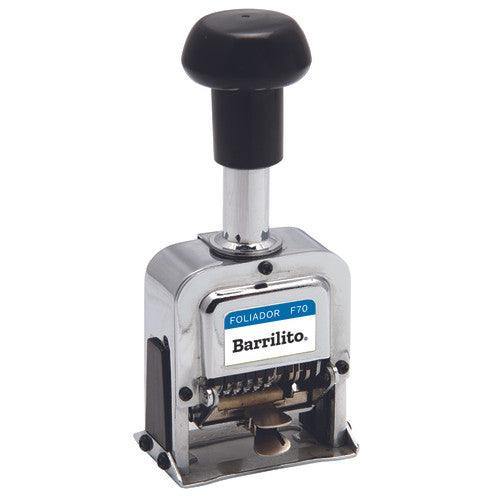 Sello Foliador Metálico De 6 Dígitos Barrilito F70 - Colmenero Shop