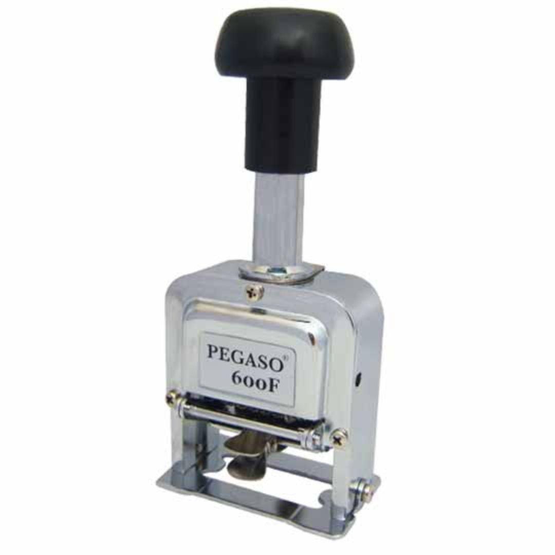 Foliador Pegaso 600F Metálico Cromado 6 Dígitos Manual - Colmenero Shop
