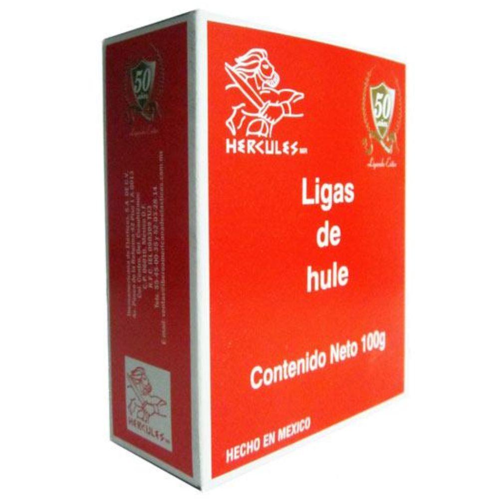 Liga de hule Hércules N° 18 caja 100 gr - Colmenero Shop